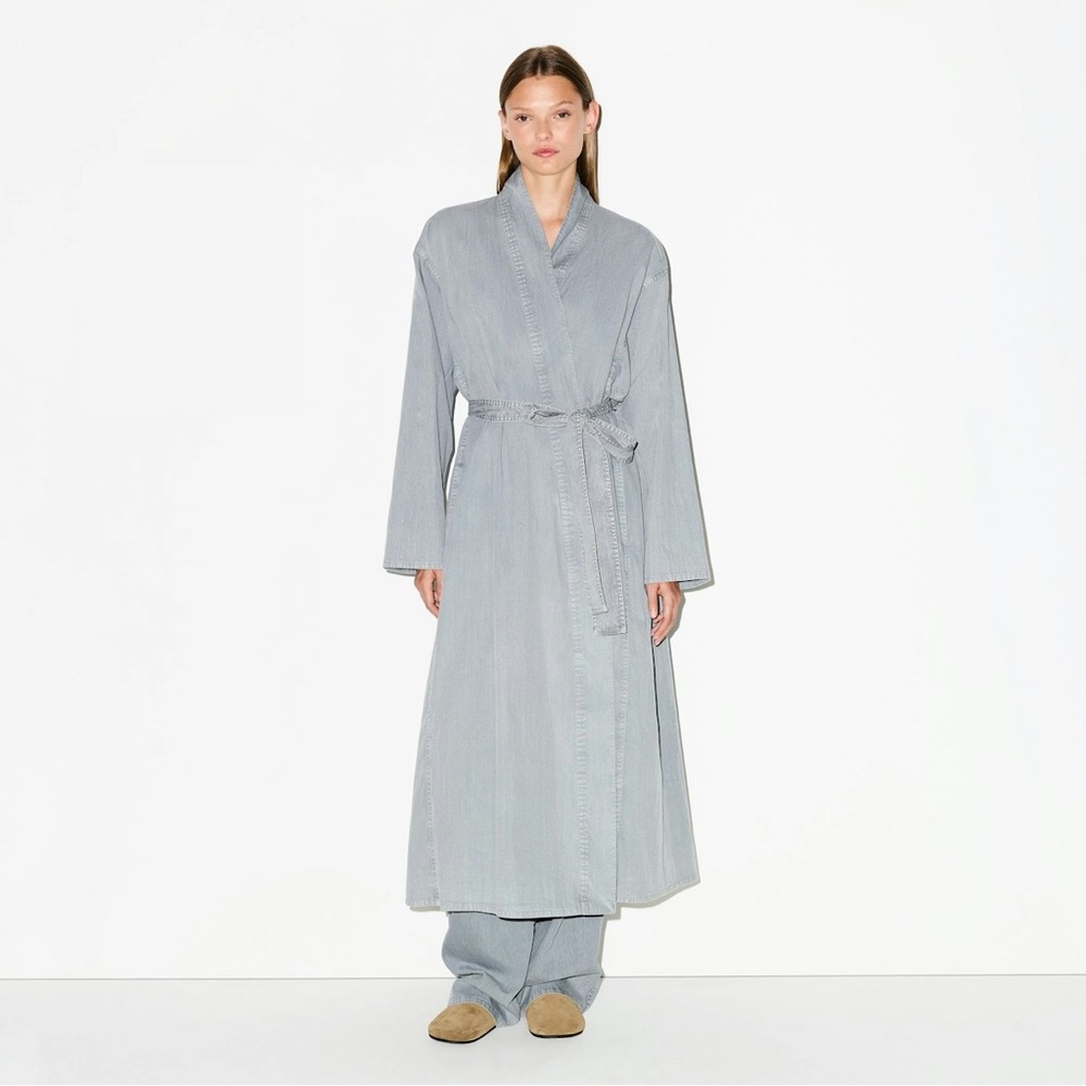 SKIMS Woven Lounge Long Robe